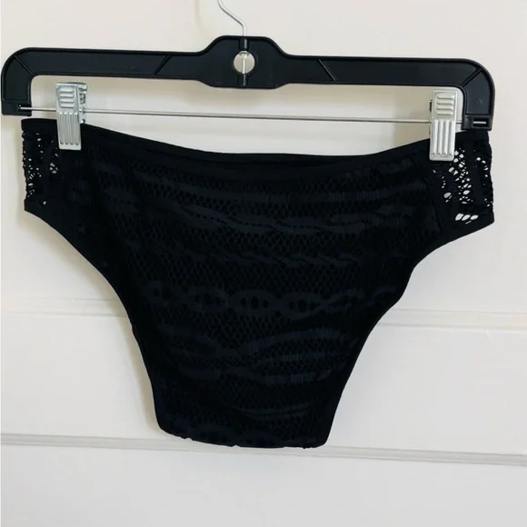 BECCA Women’s Crochet Hipster Bikini Bottom Sz S - Picture 4 of 5